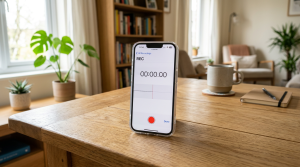 Optage lyd på iPhone