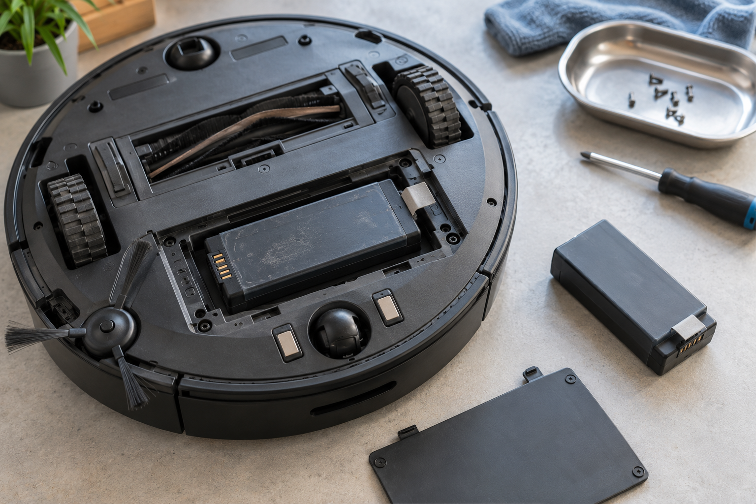 Defekt robotstøvsuger fra Roomba