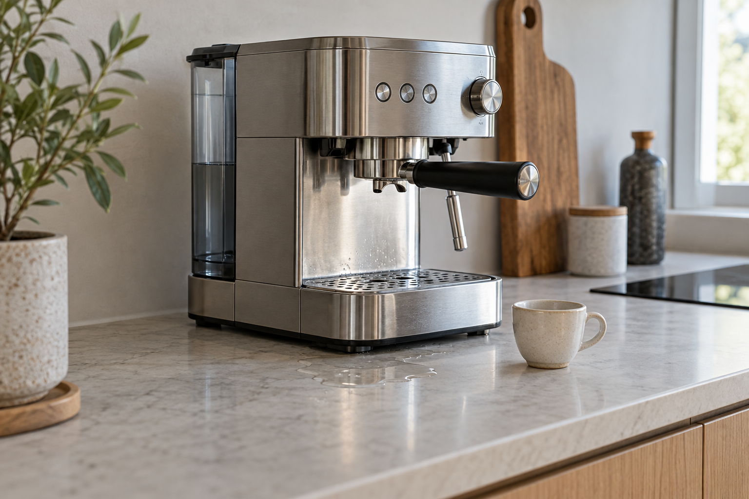 Reparation af kaffemaskine 4 Kaffemaskine i brug