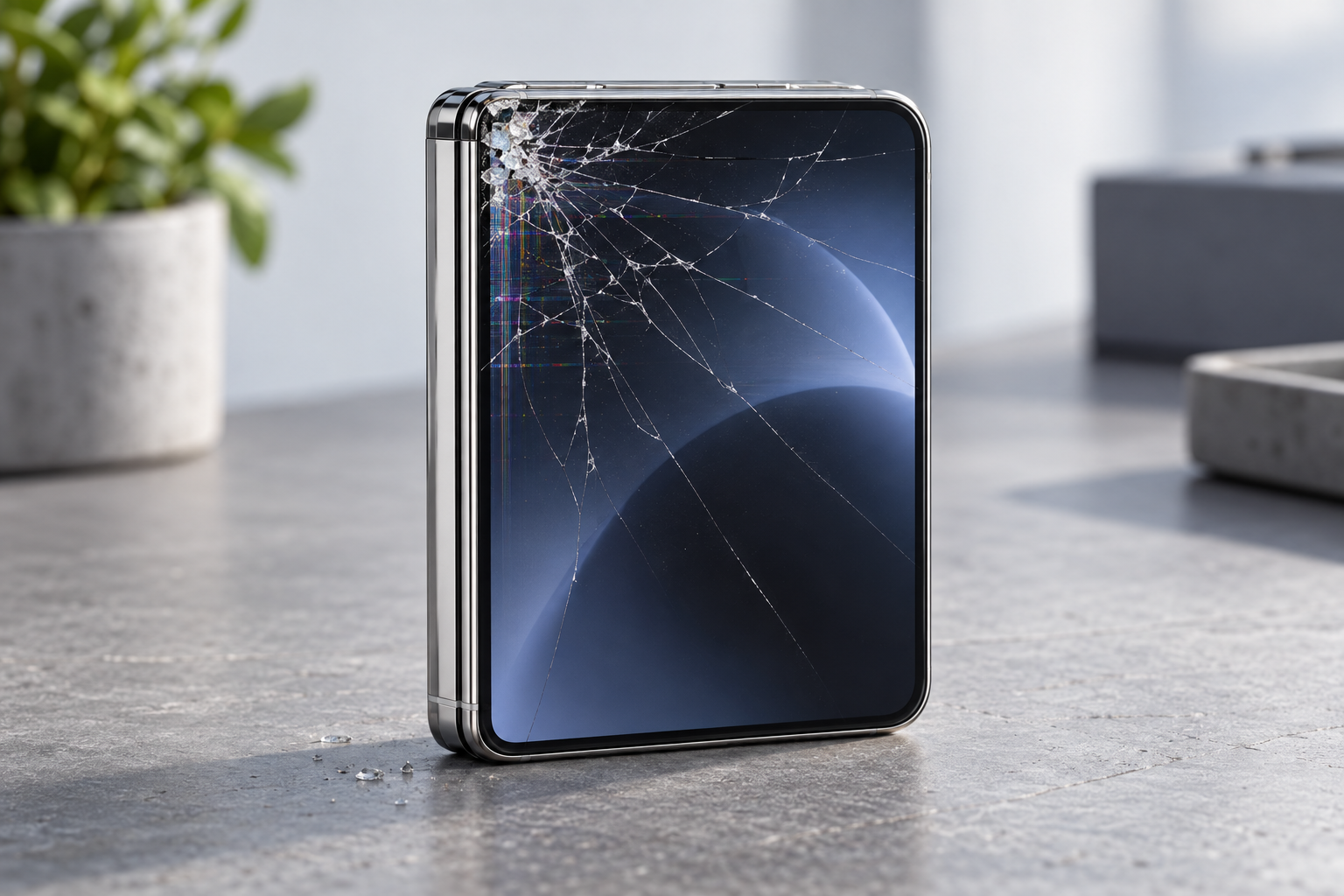 iPhone Duo med skærmskade